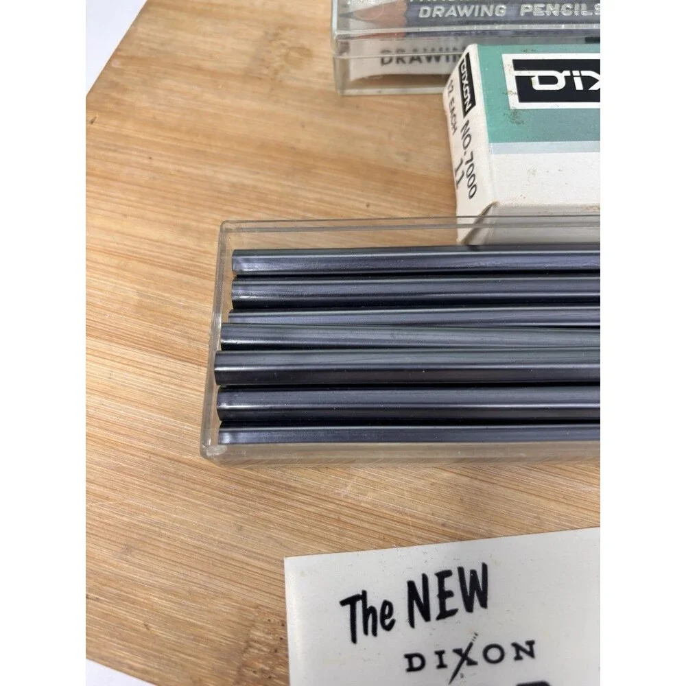 Lot DIXON FTR Drawing Pencils #33, #22,#11 New & Used, Boxes,24 Total Vintage